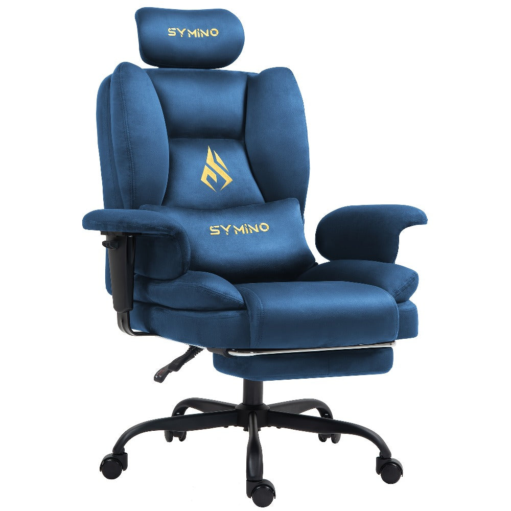 Sillón Sofá para Juegos, Silla de Gamer, Sillón Sofá Ergonómico con Piel Sintética de Pelo Largo