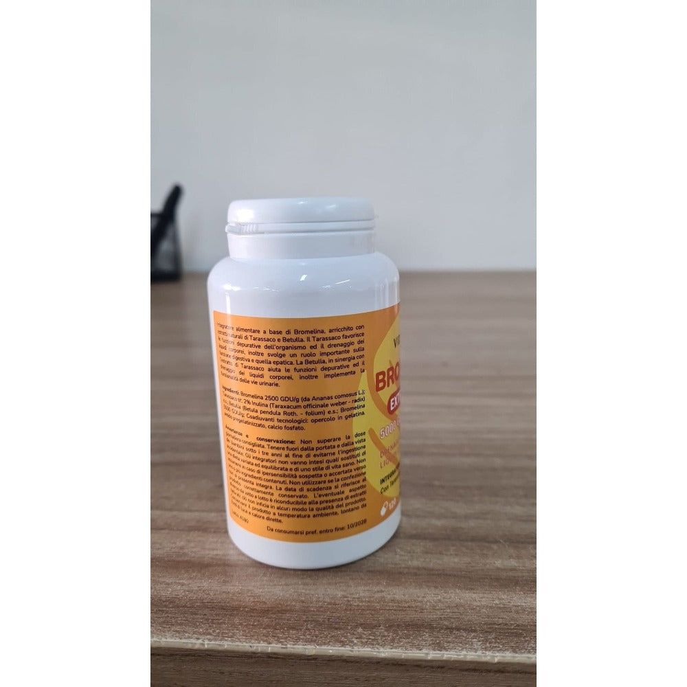 Bromelina Extra Forte 5000 Gdu/G - Complejo Integrador de Bromelina con Diente de León y Abedul