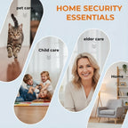 Cámara con reloj digital 1080P FHD, cámara de seguridad con tarjeta SD de 32 GB, punto de acceso AP y WiFi6, visualización remota en tiempo real, almacenamiento local, detección de movimiento, para uso en interiores en hogar, oficina y tienda inteligentes