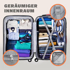 MONZANA® Maleta Rígida Baseline XL Color Negro Equipaje de viaje 90L peso 3,5Kg con ruedas 360° trolley 2 asas valija