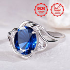 Anillo de moda para mujer, exquisito, de plata de ley 925, elegante y moderno, un anillo de joyería de alta gama para mujer con gran apariencia, adecuado para viajes de vacaciones, uso diario y es el regalo conmemorativo perfecto para amigos.