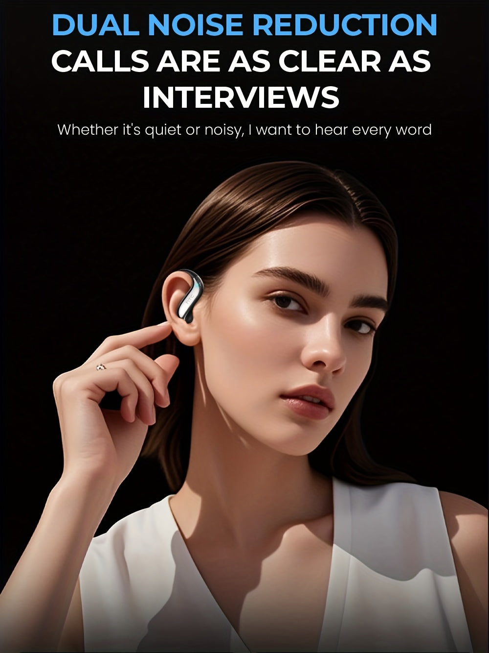 Auriculares Bluetooth | Auriculares inalámbricos de traducción con IA HTC NE23, compatibles con traducción en tiempo real entre 135 idiomas, con