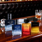 Fragancia para hombre - Perfume unisex 55ml*2 + 55ml*2, 4 botellas de perfume con notas de base cálidas ambaradas moscadas y amaderadas, aroma de larga duración, diseño de perfume de lujo, regalo de Navidad, Día de San Valentín, Año Nuevo, cumpleaños.