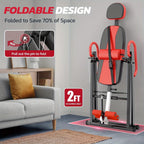 Mesa de Inversión de Alta Resistencia - Estirador de Espalda Ajustable con Reposacabezas y Cinturón de Seguridad, Alivio del Dolor, Uso en el Hogar