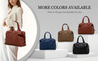 Bolso de Hombro Tote Suave y Cómodo de Color Sólido, Bolso de Uso Diario y Combinable para Mujeres