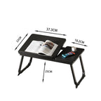 Mesa plegable para cama y sofá con altura ajustable de 5 niveles, bandeja con superficie ajustable y portavasos, mesa pequeña multifunción para ordenador, libros, trabajo y estudio en casa (56x32x25cm)