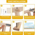 Telar para manta de hilo grueso de 139.7 cm - Kit de tejido a mano de tamaño ajustable para proyectos con hilo grueso, operación fácil, mantas acogedoras hechas a mano | Ideal para principiantes del bricolaje