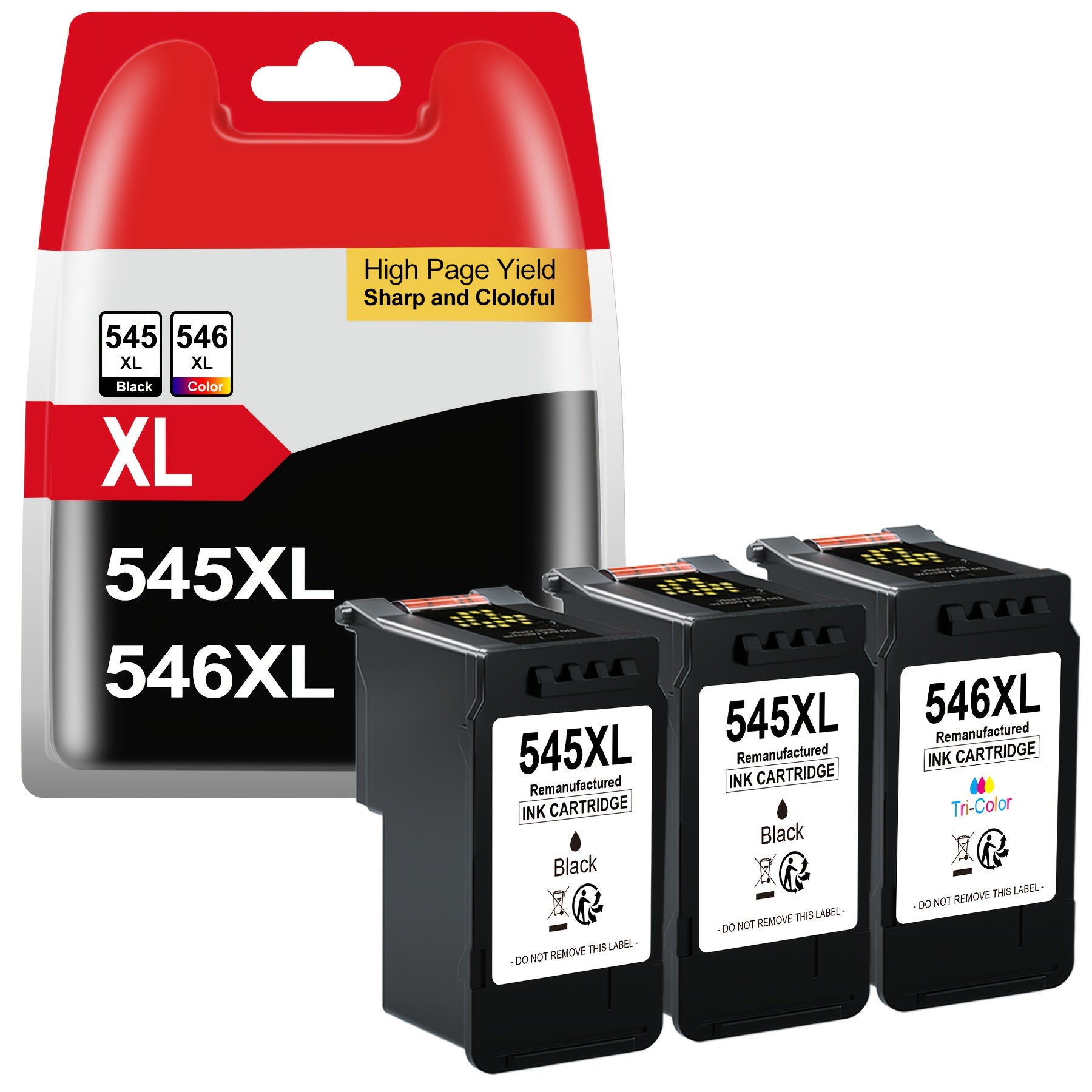 Cartuchos de Impresora PG-545XL CL-546XL para Canon 545 546 XL, Paquete Multipack de Repuesto para Pixma MX495 TR4550 TS3150 TR4551 MG3050 MG2555s MX490 TS3151 MG2550s TS3350 MG2950 MG29500 S MG3051
