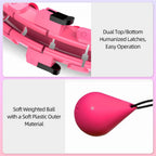 Cinta de fitness inteligente ajustable con bola hueca desmontable, cintas pesadas para pérdida de peso, talla grande 46 pulgadas/117 cm, incluye 24 enlaces desmontables y entrenador de cintura para mujeres. Nudo desmontable para ejercicios en casa, dispon
