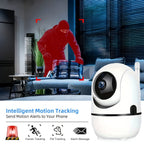 Cámara de seguridad inteligente para interiores, cámara IP inalámbrica con visión nocturna, seguimiento automático y detección de movimiento, WiFi de doble banda, aplicación móvil compatible, conector USB para monitor, vigilancia adecuada para smartphones