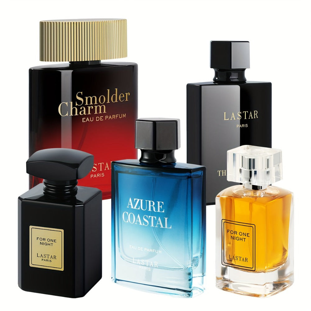 [Set de Perfume Semanal] Set de Regalo de Perfume para Hombre, 1 Botella, 100ml/55ml/50ml, Ámbar y Sándalo, Cubre el Olor del Sudor, Contrata una Experiencia de Fragancia Diferente por Semana, Siente un Encanto Romántico Sorpresa, Regalo para Navidad, Fie