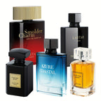 [Set de Perfume Semanal] Set de Regalo de Perfume para Hombre, 1 Botella, 100ml/55ml/50ml, Ámbar y Sándalo, Cubre el Olor del Sudor, Contrata una Experiencia de Fragancia Diferente por Semana, Siente un Encanto Romántico Sorpresa, Regalo para Navidad, Fie
