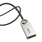 Adaptador de audio Bluetooth 5.0 Baseus USB - AUX, conexión de audio inalámbrica, negro, alta calidad, compatible con la mayoría de los dispositivos.