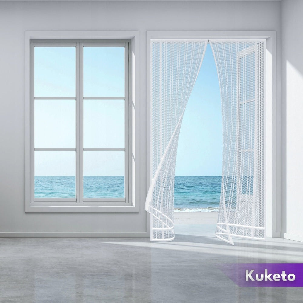 Mosquitera - Magnética Multidimensional para Puertas y Ventanas de Balcón - Mosquitera con Cierre Automático - Variantes de Ancho 80-160 Cm - Longitud 210/220 Cm - Diferentes Colores - para Hogar, Apartamento y Balcón - Protección contra Moscas y Mosquito