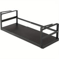 Estante de almacenamiento ajustable para colocar debajo del mueble, organizador de cocina expandible de 45 a 63 cm, estante colgante de metal para especias, frascos, cuencos, organizador que ahorra espacio para cocina, despensa o baño, estantes multiusos