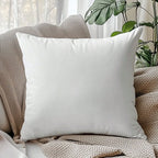 2/4 piezas de almohadas cuadradas suaves y esponjosas con cierre de cremallera desmontable - 45X45/50X50 cm, cojines decorativos multiusos para todas las estaciones, adecuados para camas, sofás, decoración del hogar - Estilo moderno