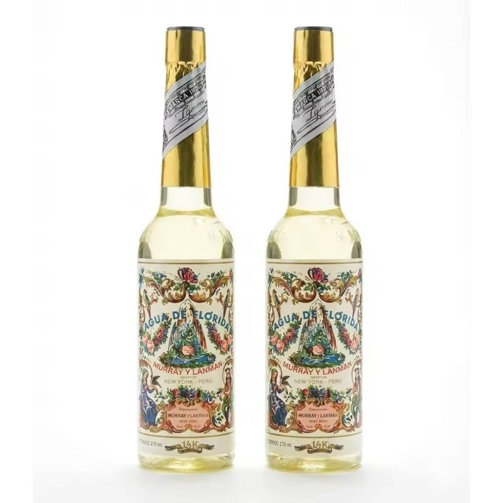 Paquete de agua de Florida Murray & Lanman de 2 botellas (2×270 ml) – Original de Perú – Agua de colonia esotérica y aromática para limpieza energética, ritual y bienestar