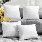 2/4 piezas de almohadas cuadradas suaves y esponjosas con cierre de cremallera desmontable - 45X45/50X50 cm, cojines decorativos multiusos para todas las estaciones, adecuados para camas, sofás, decoración del hogar - Estilo moderno