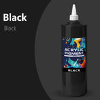 Set de Pintura Acrílica de 12 Colores | Botella con Boquilla de 500ml/16.91oz, Pintura Acrílica para Madera, Ropa, Cerámica, Tela | Pintura Profesional Hecha a Mano, Suministros para Pintura de Madera y Lienzo para Artistas, Adecuado para Aficionados a la