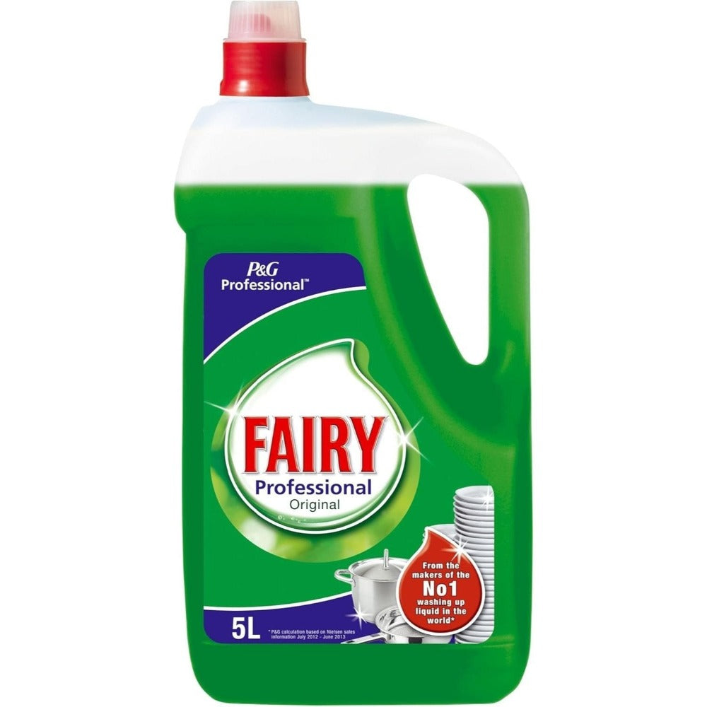 Fairy Professional Original - Líquido lavavajillas a mano 5 litros - Pack de 2 (Total 10 litros)