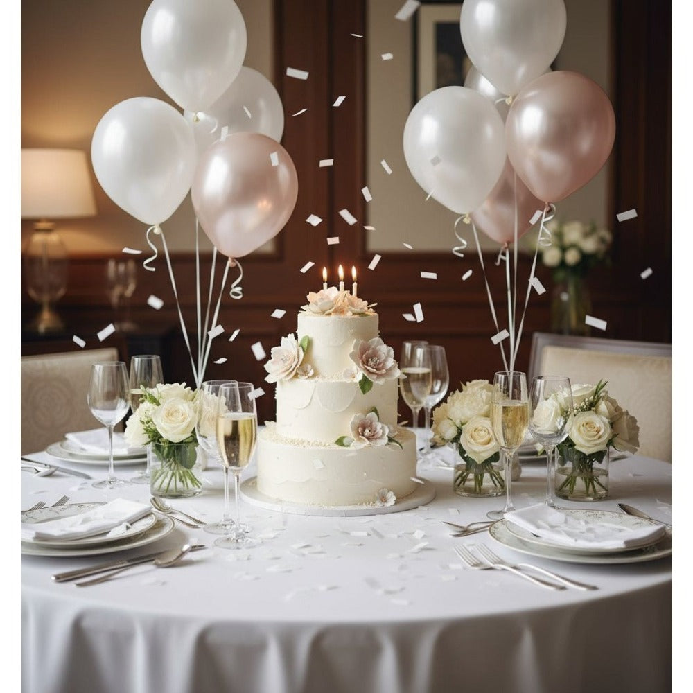 6 Unidades Cañón de Confeti Blancas de Tiras Rectangulares de Papel de 50cm – elegante y mágico, fácil de usar, efecto romántico tipo nieve, ideal para bodas, pedidas de mano, aniversarios, 15 años, graduaciones, baby showers y eventos especiales
