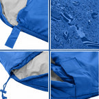 Saco de dormir turístico con capucha 210x75 cm, bivouac ligero. Saco de dormir de camping impermeable para verano y estaciones de transición. Relleno sintético hipoalergénico. Saco de dormir momia compacto para mochileros. Cremallera segura. Cordón en la
