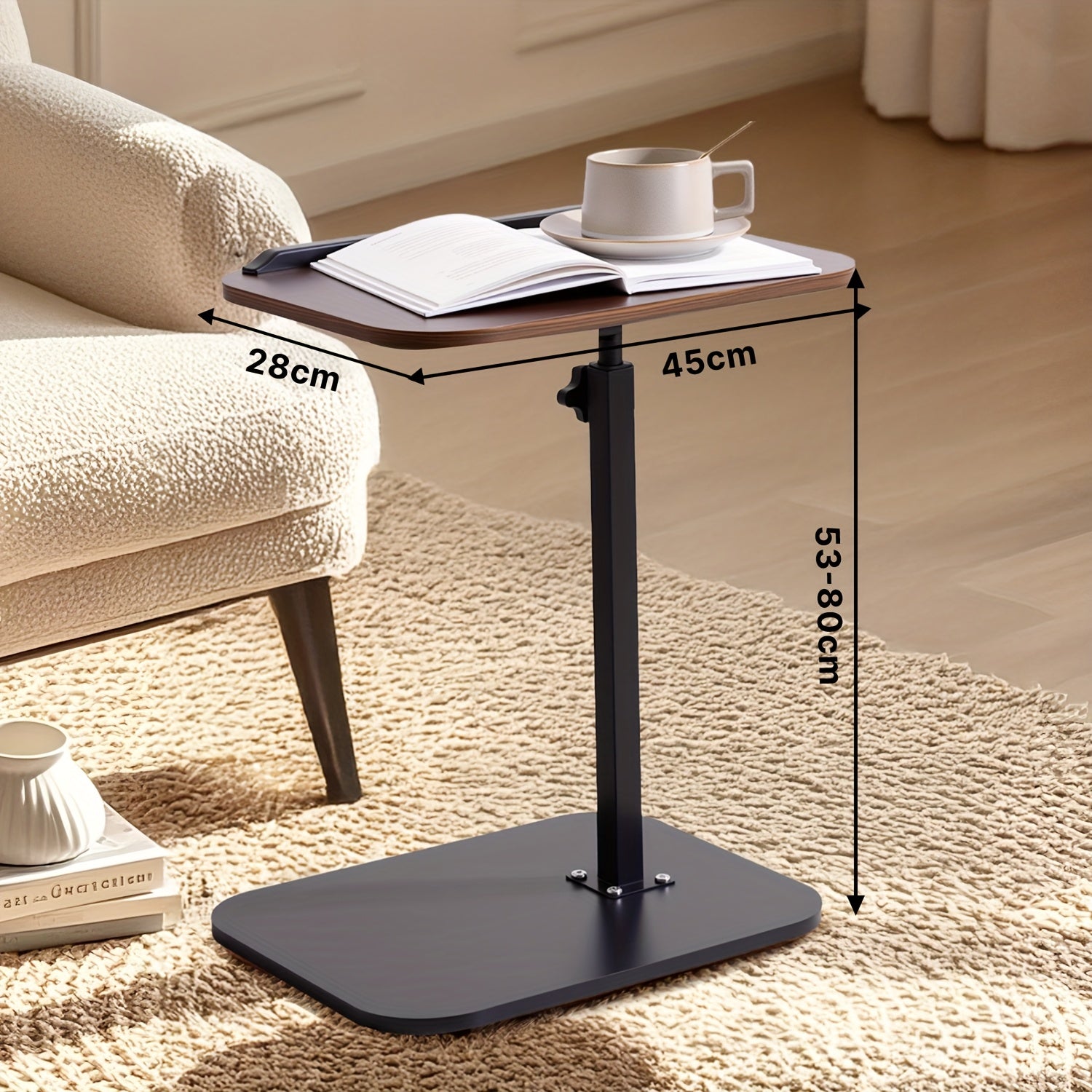 Escritorios | Mesa de oficina, estación de trabajo para computadora, mesa de oficina ajustable en forma de C con giro de 360°, estación de