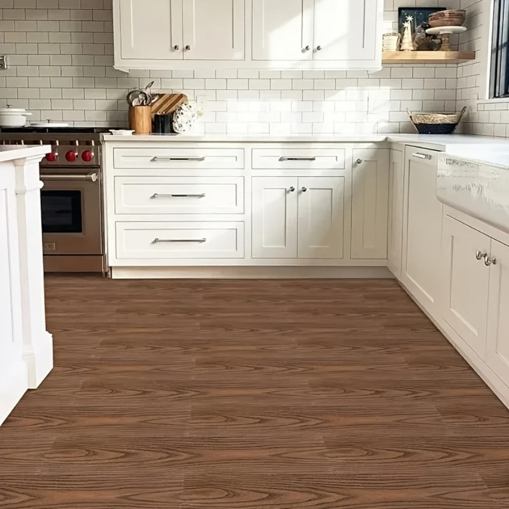 Pack de baldosas de vinilo para suelo 32 piezas de madera | Para cocina, baño y sala
