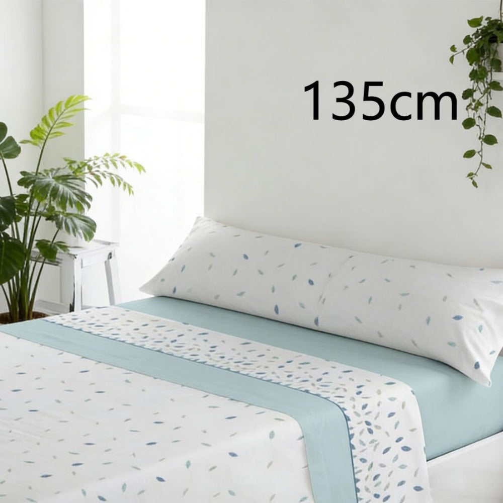 Juego de ropa de cama (Sábana ajustable, Cubrecama, Funda de almohada) | Juego de sábanas estampadas de 3 piezas | Primavera/Verano | Múltiples estilos | Tejido suave | 180cm - Múltiples tamaños disponibles