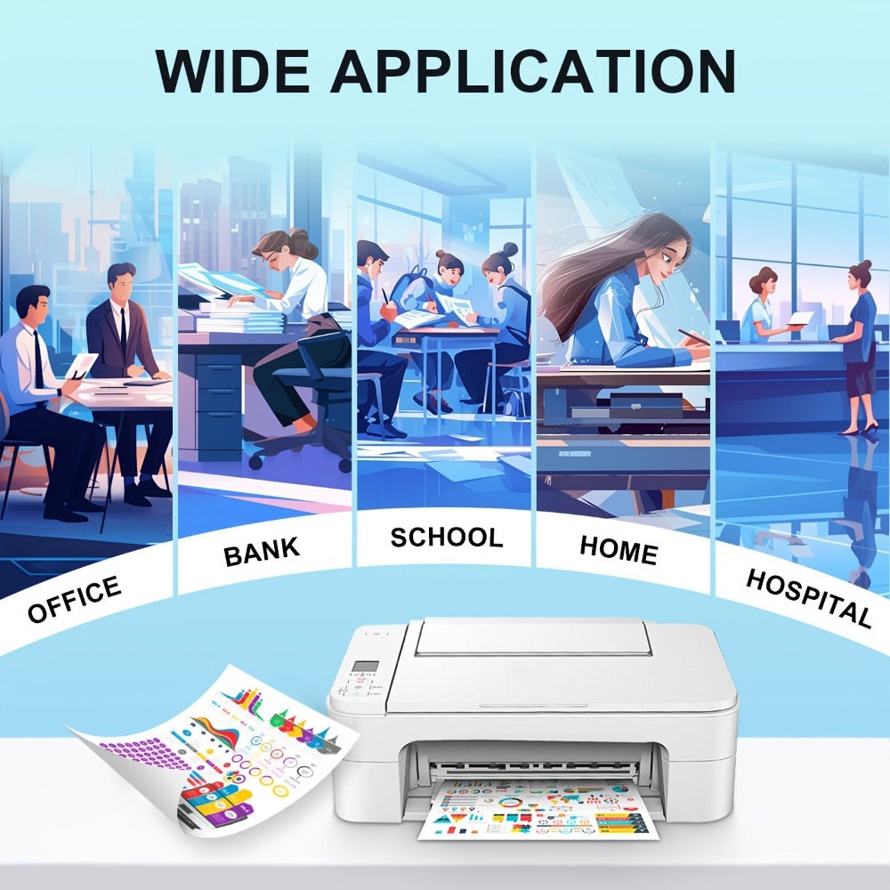 Cartuchos de tóner de repuesto compatibles con HP 301XL para impresoras HP Deskjet 1110/1111/1112, Envy 4510/4511/4512, Officejet 3830/3831/3832, 4650/4652/4654 - Recarga de tóner compatible, sin piezas electrónicas, reemplazo económico