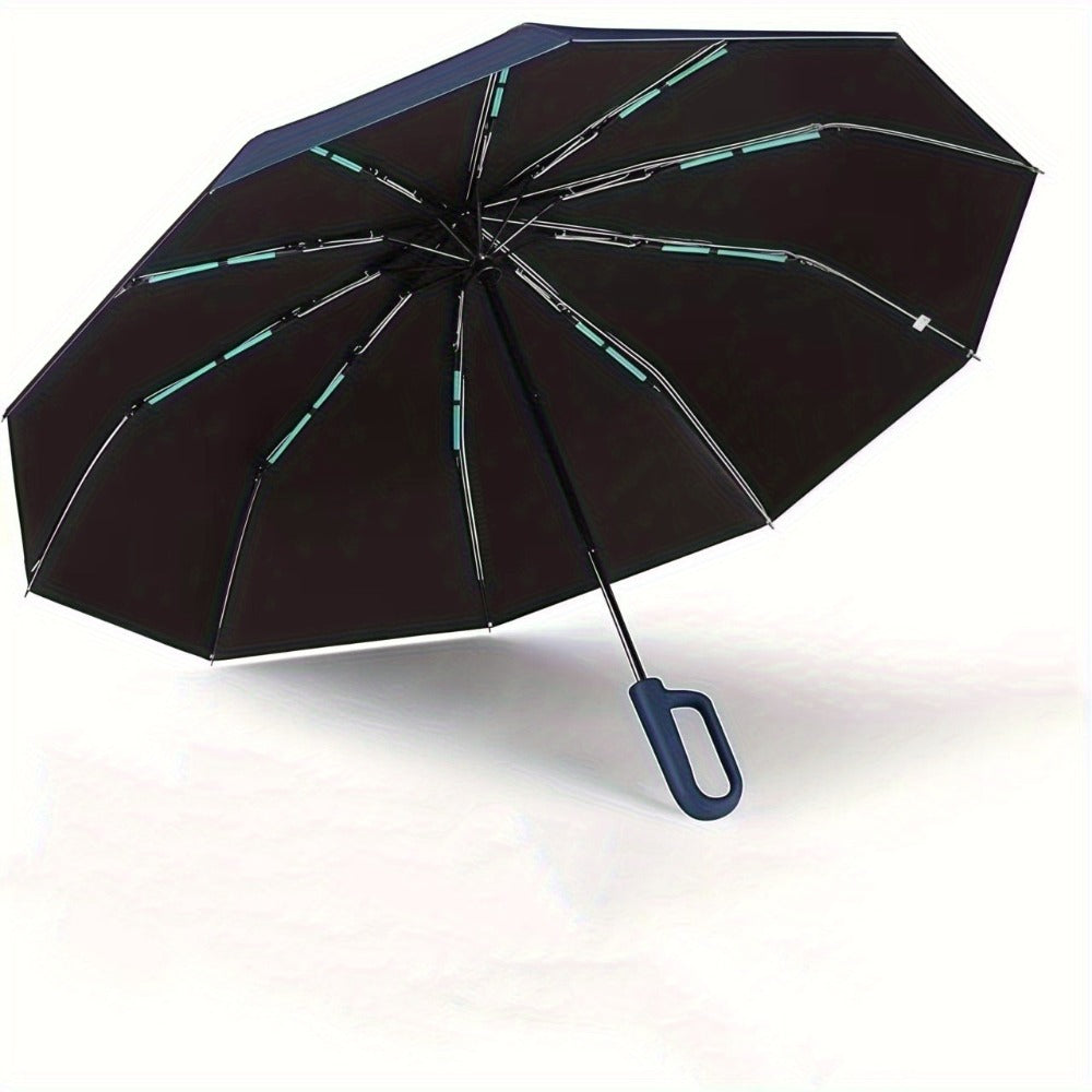 1 y 2 Especificaciones Opcionales, Paraguas Plegable con Hebilla Totalmente Automática, y Protección Solar, Adecuado Tanto para Hombres Como para Mujeres, Paraguas de Viaje, Con un Diámetro de 106cm/41.2 pulgadas Cuando Está Abierto, Robusto y Duradero, P