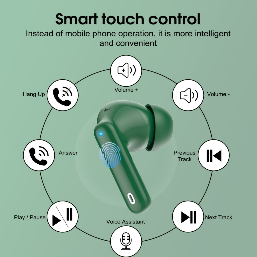 Auriculares Bluetooth | Auriculares inalámbricos 5.3 con estéreo de graves profundos, 36 horas de reproducción y estuche de carga LED, micrófonos