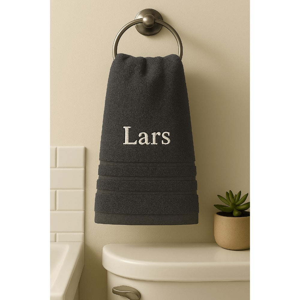 Toalla de baño personalizada con nombre, hermosamente bordado, toalla personalizada con nombre, toalla de baño