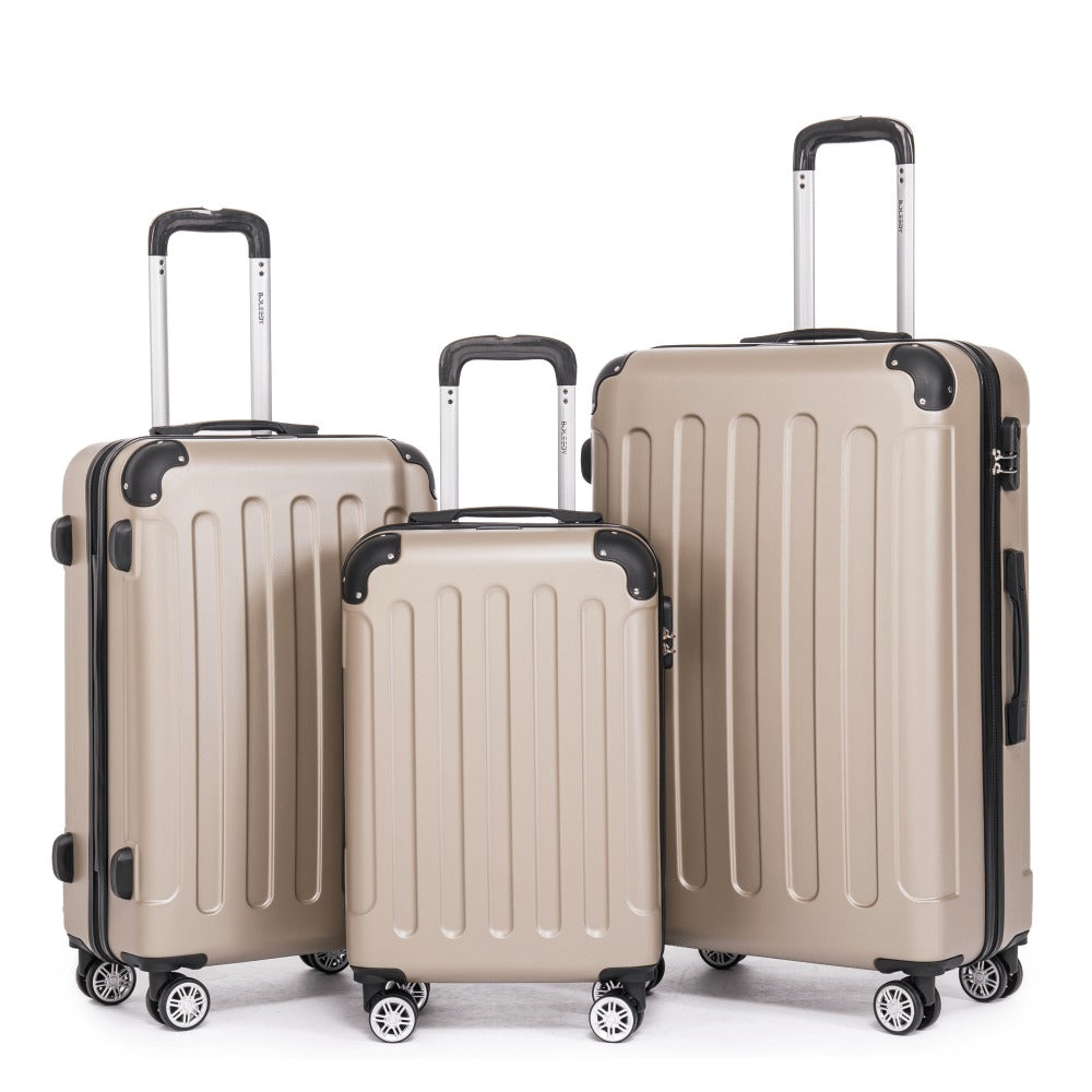 Maleta de tres piezas de equipaje de 20+24+28 pulgadas, Set de maletas familiares, maleta de cabina de 20 pulgadas, caja de almacenamiento de viaje de negocios, maleta con contraseña, maleta con ruedas universales, maleta rígida de ABS, maleta con carro d