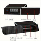 Cámara de Reloj Rectangular Inteligente, Cámara Inalámbrica Wifi 1080P con Visión Nocturna, Detección de Movimiento y Visualización Remota, Cámara de Vigilancia para Bebés/Personas Mayores/Mascotas, Seguridad Interior para el Hogar, Decoración de Escritor