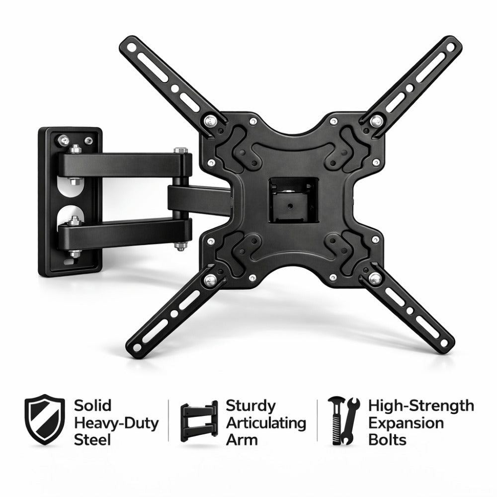 AOREX Soporte TV de Pared Pantallas de 32-60 Pulgadas, Articulado Inclinable y Giratorio, hasta 31.8 kg, MAX VESA 400x400mm