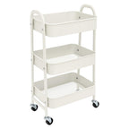 Estantera Metlica Modular de Almacenaje: Organizacin Verstil para Espacios Amplios y Compactos - Acero Galvanizado + 4 Baldas MDF, 70 x 39 x 29cm - 100Kg por Balda Estanteria cesta cesto de Fruta o Multiuso de 3 pisos ( fruta-001)