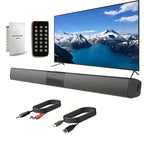 Barra de sonido inalámbrica 2 en 1 para TV PC y cine en casa | diseño funcional