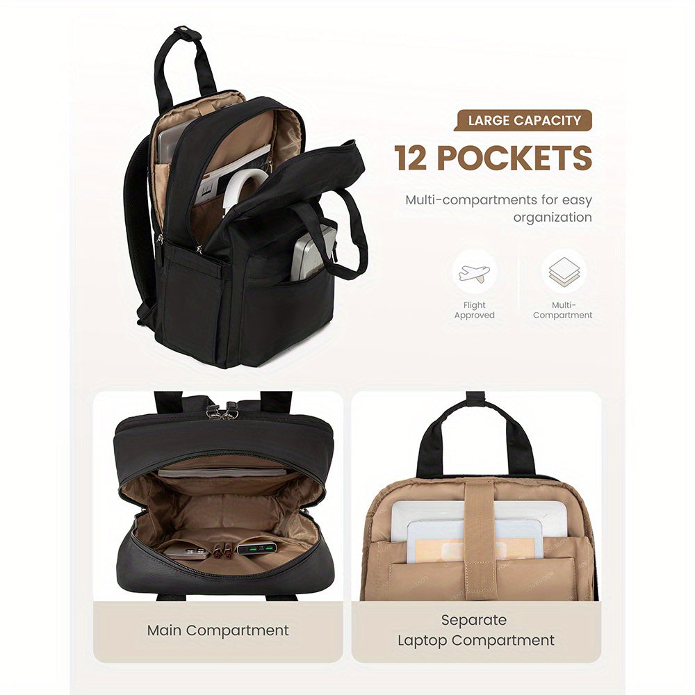 Mochilas | Mochila LOVEVOOK para Mujer, Bolso Escolar Grande para Laptop de 15.6 y 43.94 cm, Mochila de Viaje, Equipaje de Mano para Avión 40 X