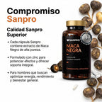 Maca Negra Cápsulas con Zinc 10:1 Extracto de Lepidium Meyenii 180 Cápsulas Complemento Alimenticio | 200 mg Maca Negra + 10 mg Zinc (100% VRN) | Fabricado en España | Envase 180 Cápsulas