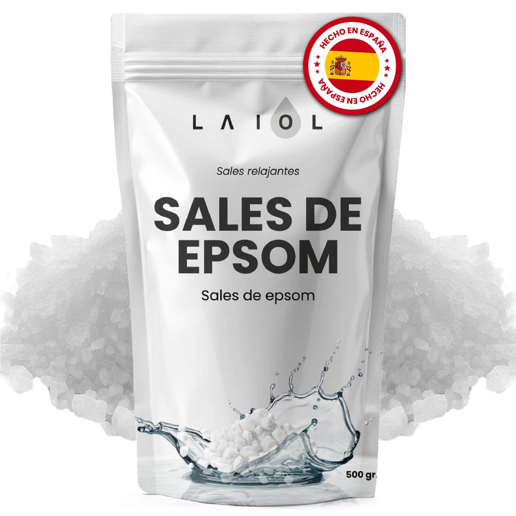 Sales de Epsom para Baño y Pediluvio 500g, Sulfato de Magnesio de Alta Pureza, Disolución Rápida, Ideal para Bañera, Spa en Casa, Cuidado Personal y Rutina de Bienestar Diario