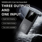Power bank para carga durante viajes y uso diario | 50000mAh y 66W