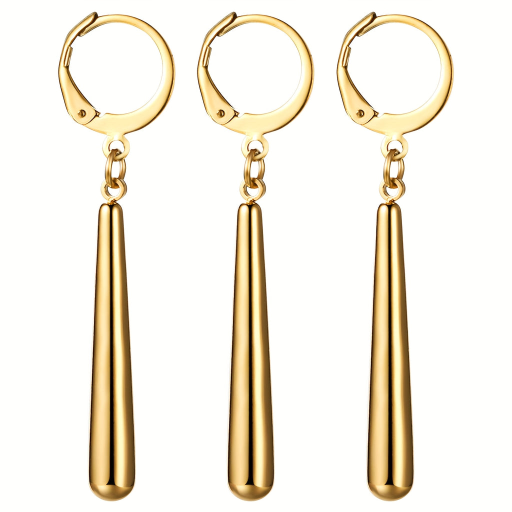 Juego de 3 Pendientes Zoro para Hombres y Mujeres: Aros de Acero Inoxidable - Roronoa Cosplay Anime
