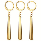 Juego de 3 Pendientes Zoro para Hombres y Mujeres: Aros de Acero Inoxidable - Roronoa Cosplay Anime