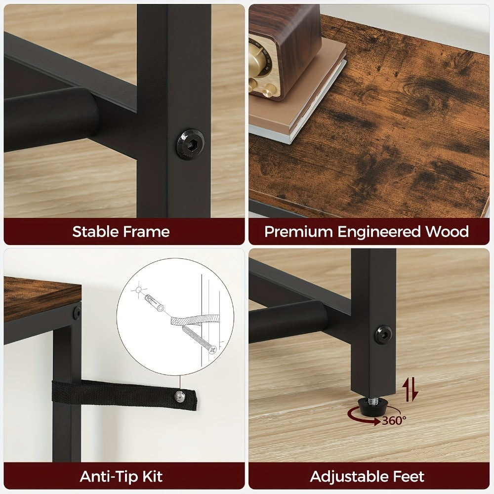 Soporte vertical, estantería, soporte para guitarra, estante para guitarras acústicas, eléctricas y bajos, soporte multiguitarra para guitarras, accesorios para amplificador de guitarra, apto para hogar, estudio de música, marrón y , estante de pie