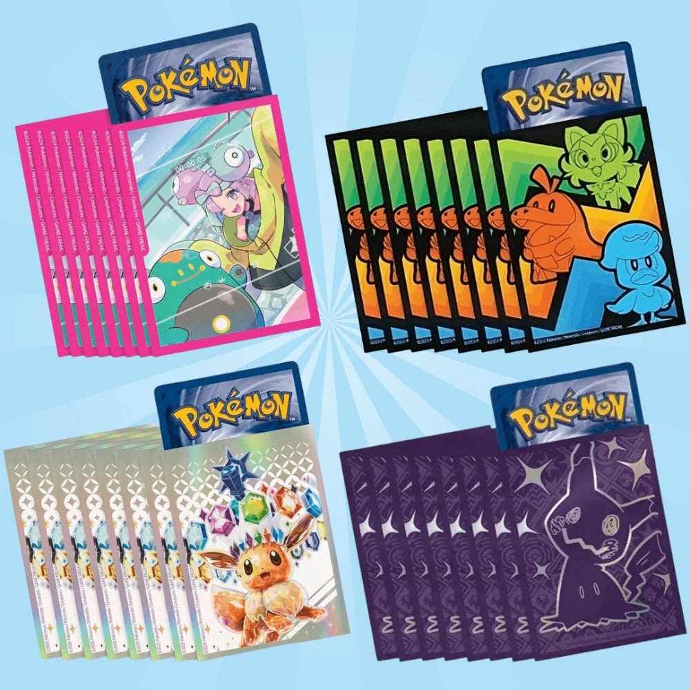 Fundas de Entrenador Elite para Pokémon – 65 Piezas | Selección Aleatoria, Protección para Cartas Coleccionables