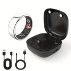 [dukou] Nuevo Anillo Inteligente con Compartimento de Carga, Fitness, Pasos, Distancia, Calorías, Sueño, Ejercicio, Compatible con iPhone y Android, Carga USB, Regalo Ideal para San Valentín/Año Nuevo
