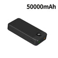 Baterías externas | Banco de energía portátil con gran capacidad de 50000mAh, pantalla LED para nivelación del batería, textura mate, carga
