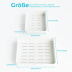 2 Piezas Organizador de Cocina Expandible Blanco con Adhesivo, Cajón Telescópico, Almacenamiento Expandible para Gabinetes, Ajustable, Plástico, Ligero, Estante de Cocina, Estantes para Almacenamiento de Alimentos