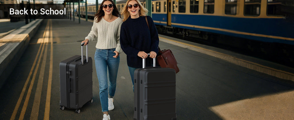 Kono ABS+PC Maleta Extra Grande de 32 Pulgadas, Diseño Horizontal Esculpidor, Equipaje Rígido con Ruedas y Mango Telescópico